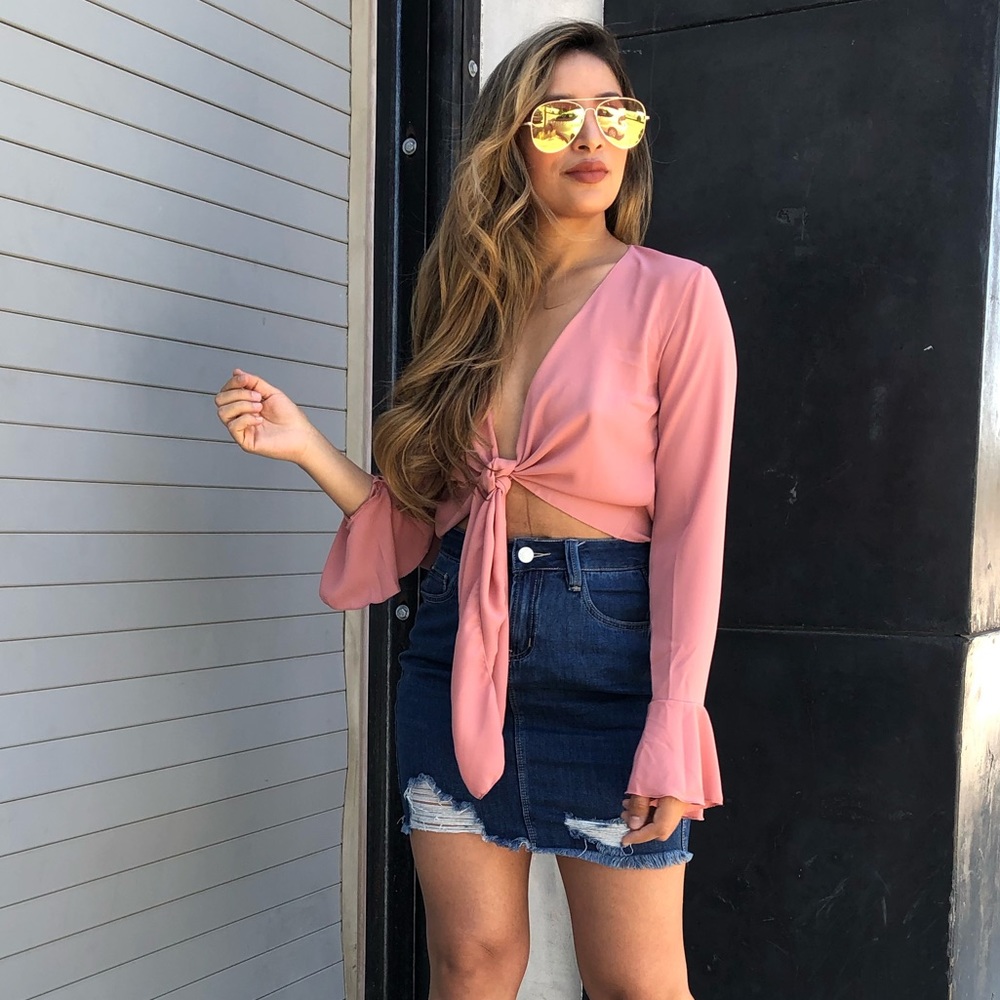 YMI denim skirt